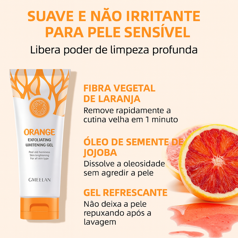 Gel Esfoliador Orange | Acabe de Vez com Manchas Escuras! FRETE GRÁTIS